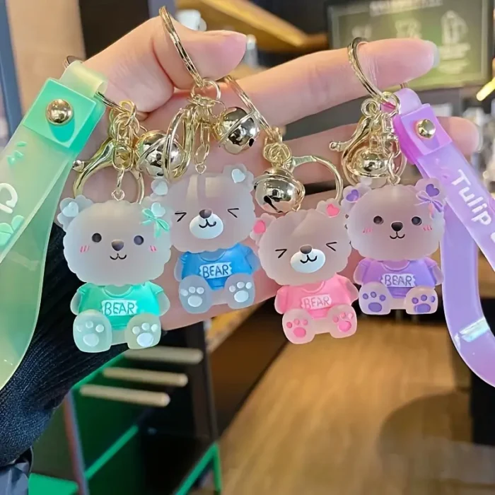 Super Costy Jelly Bear Keychains with Cartoon