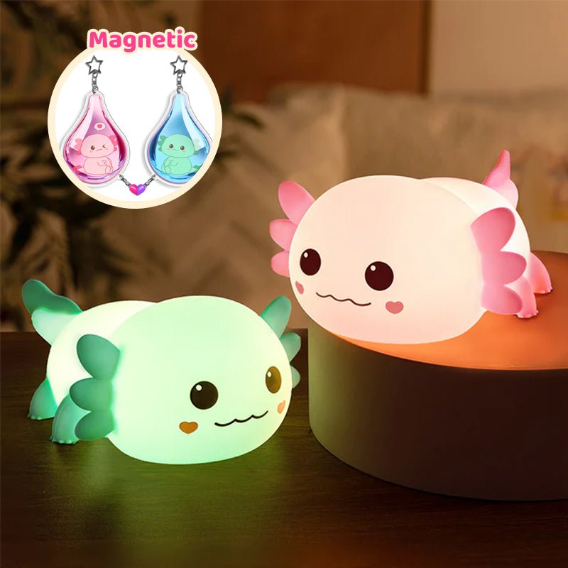 Pairing Axolotl&Capybara Gift Set Squishy Night Light - Perfect Gift