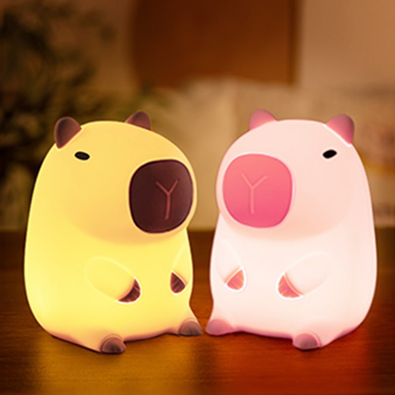 Limited💓  Pink Capybara Squishy Night Light - Perfect Gift for Kids and Girls